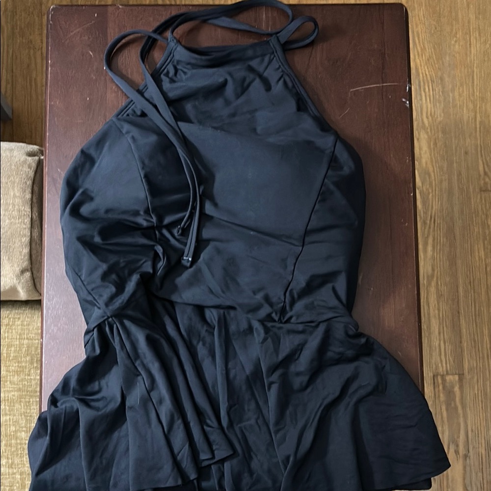 Black Halter bathing suit top